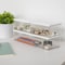 Martha Stewart Grady Set of 3 Clear Plastic Stackable Storage Boxes with White Engineered Wood Lids GS-BA1360-3W-CL-WH-MS - alternate 1